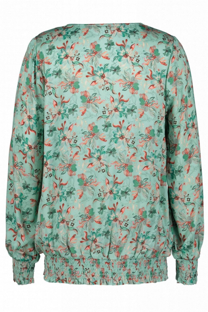 BLOUSE KELLY DS252061006 6664 OCEAN GREEN REFLECTION
